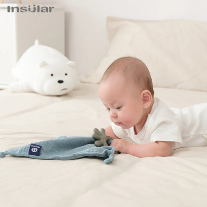 Baby Soother Towel & Muslin Cotton Bib