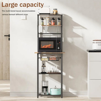 6 Tier Standing Kitchen Storage Rack