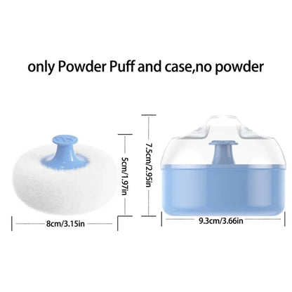 Infant Body Powder Puff with Container