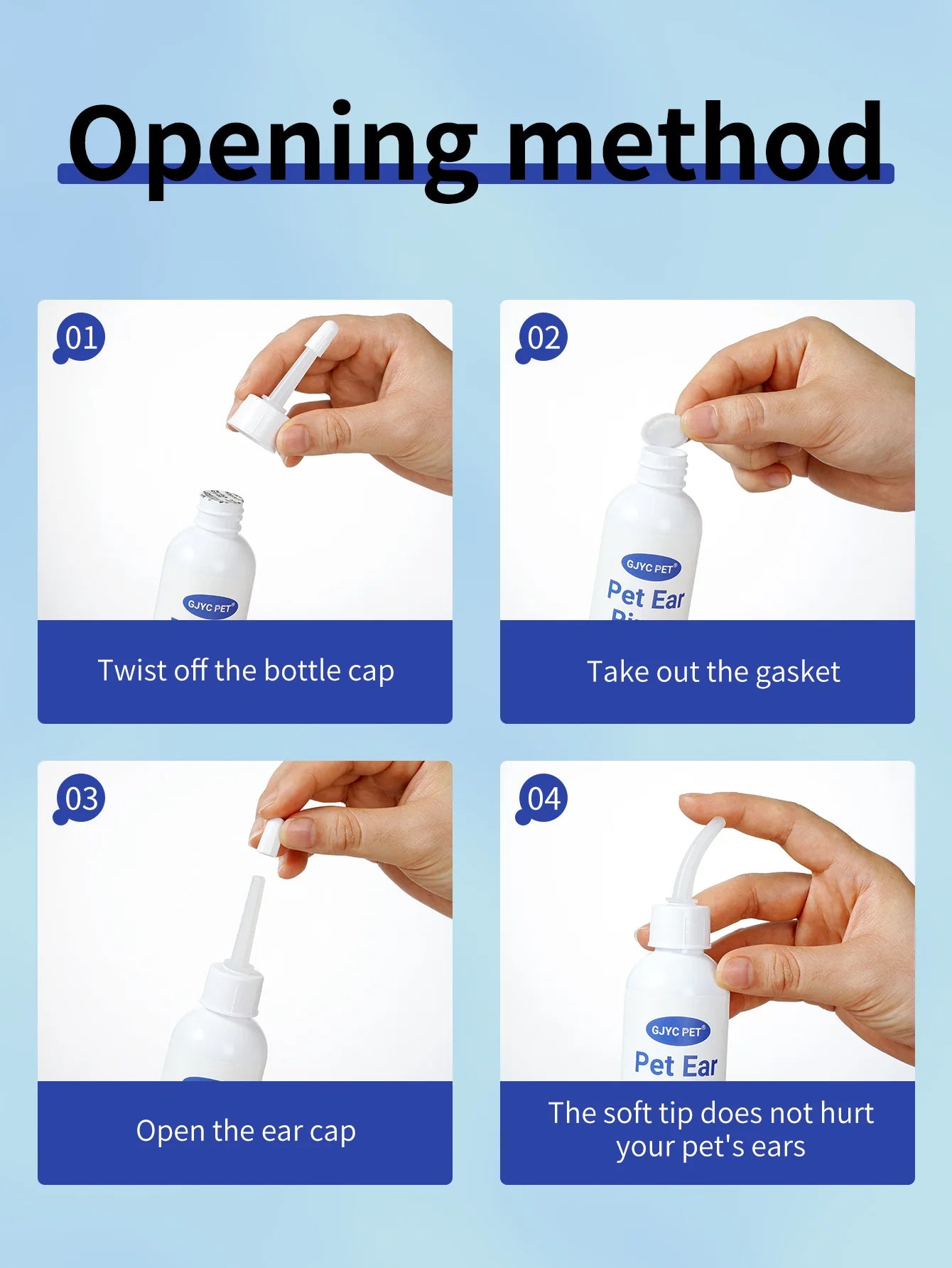 Natural Pet Ear Cleaner Drops