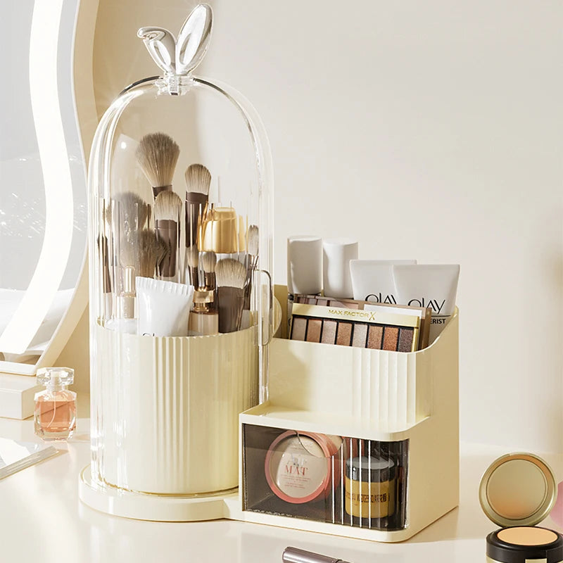 Desktop Makeup Brush Storage Shelf