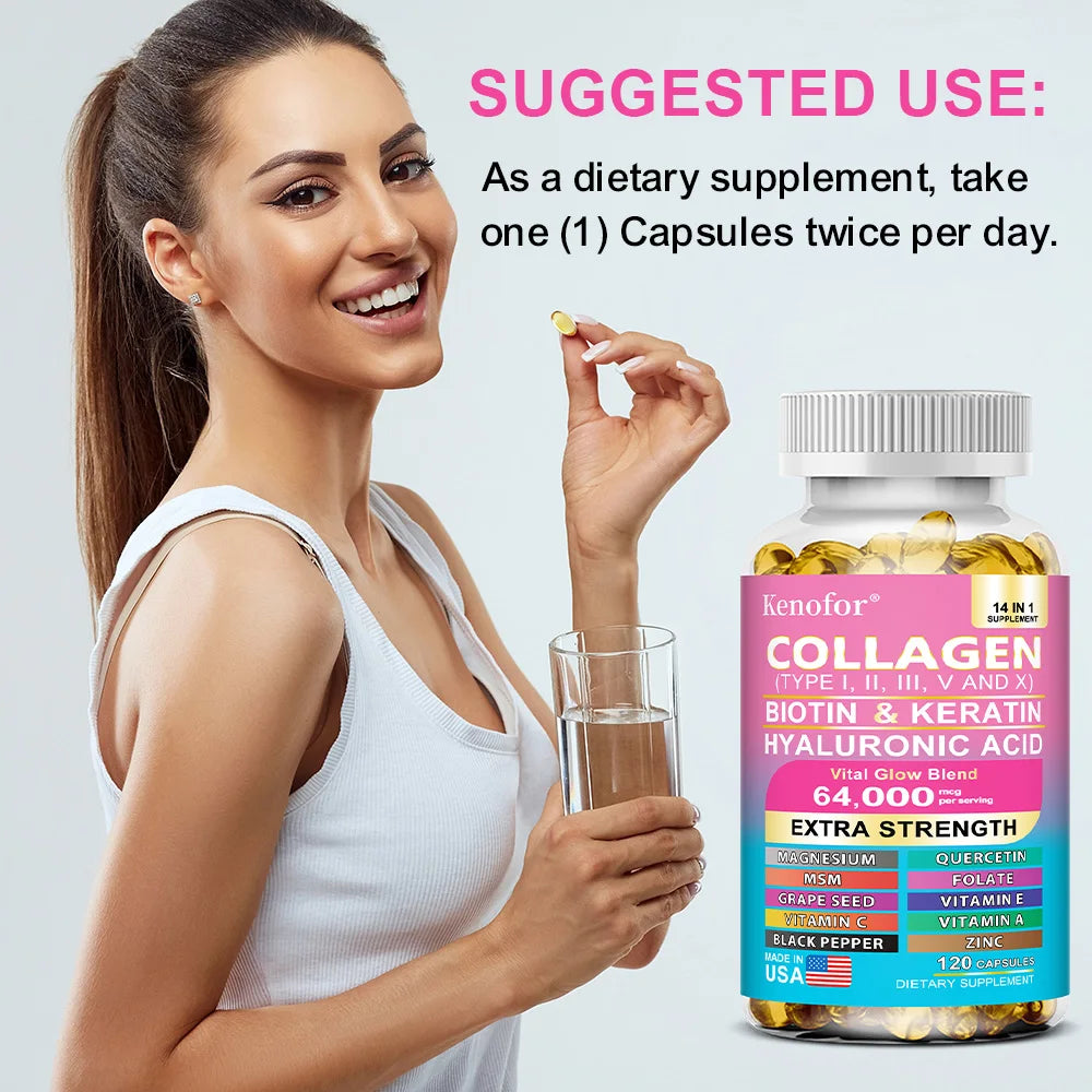 Collagen Biotin Keratin Vitamin Supplement
