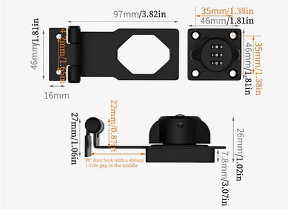 4.5-Inch Slide Bolt Lock