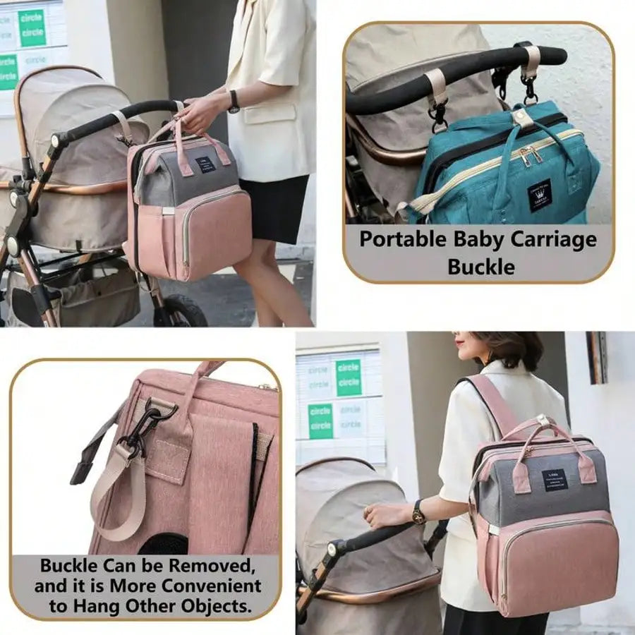 Baby Diaper Bag with Crib