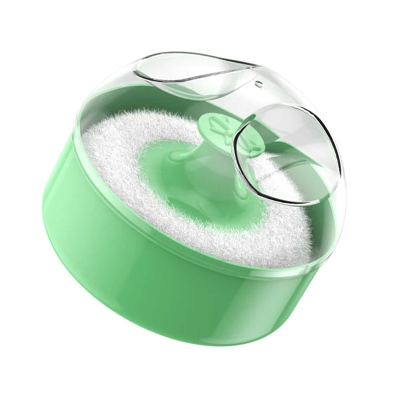 Infant Body Powder Puff with Container