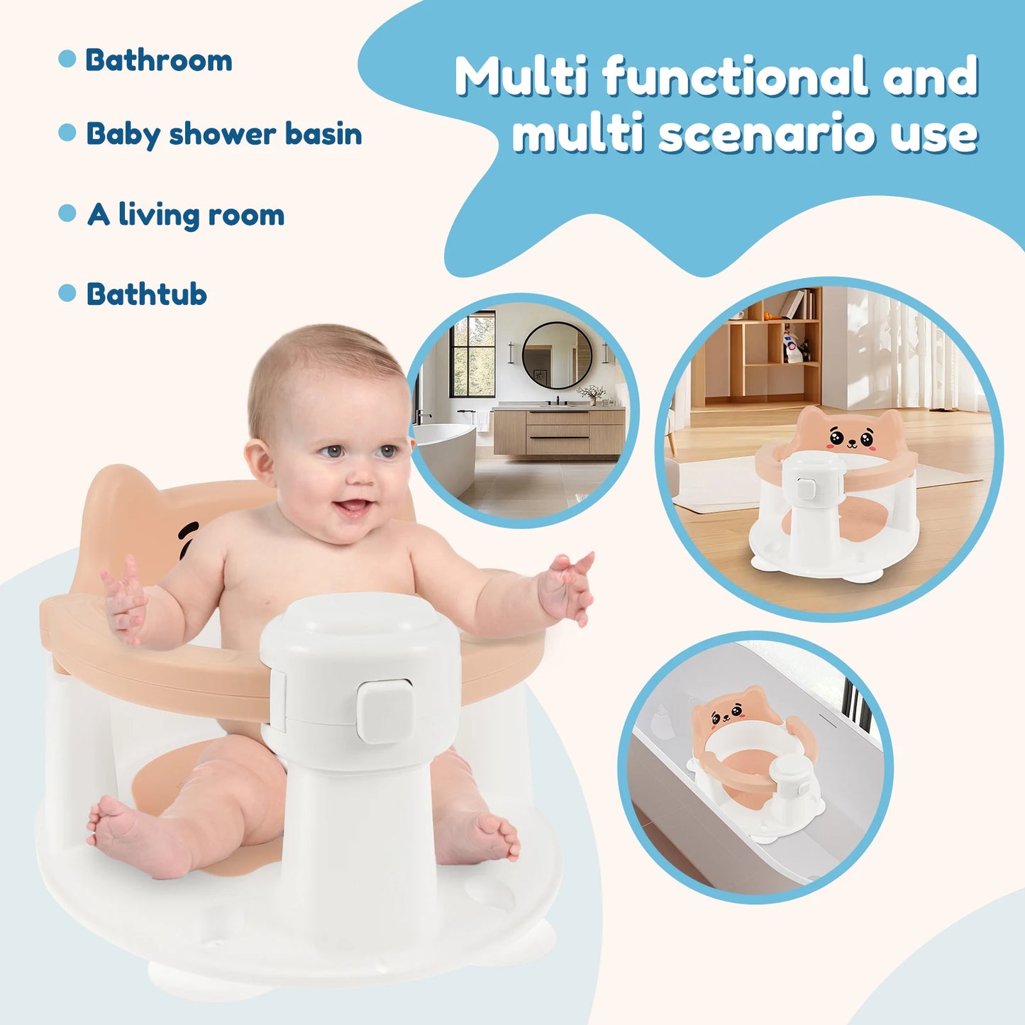 Portable Baby Bath Seat