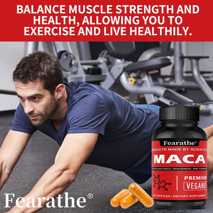 Organic Black Maca Root Energy Supplement