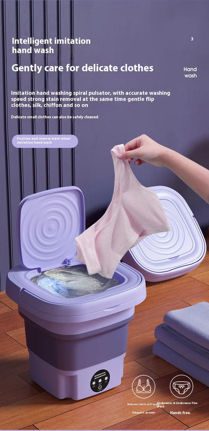 8L Small Washer with Spin Dryer
