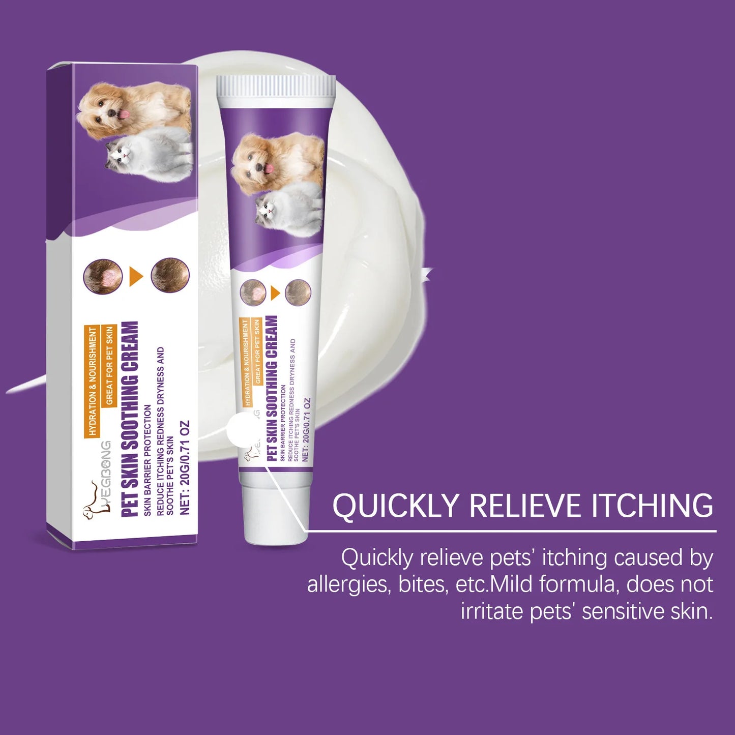 Pet Skin Repair Cream Natural Relief
