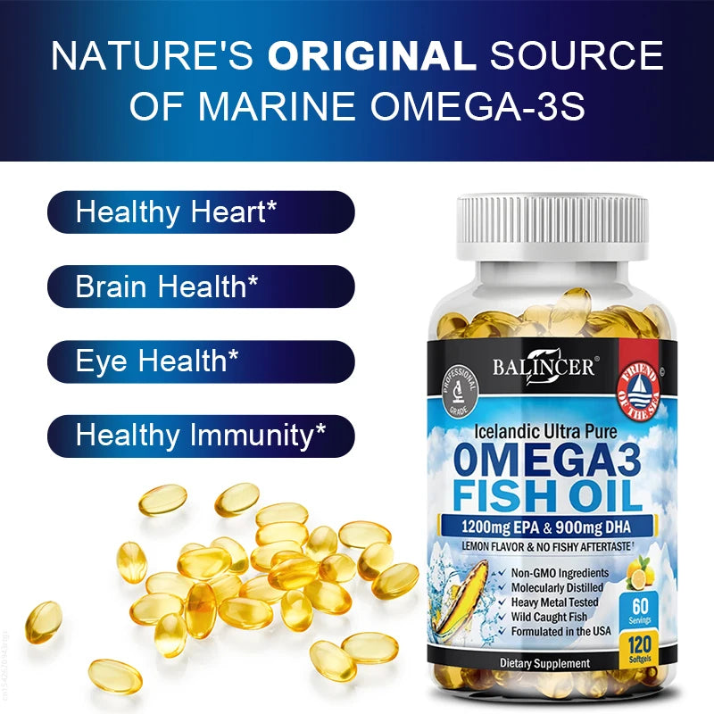 Heart Brain Health Omega-3 Supplement