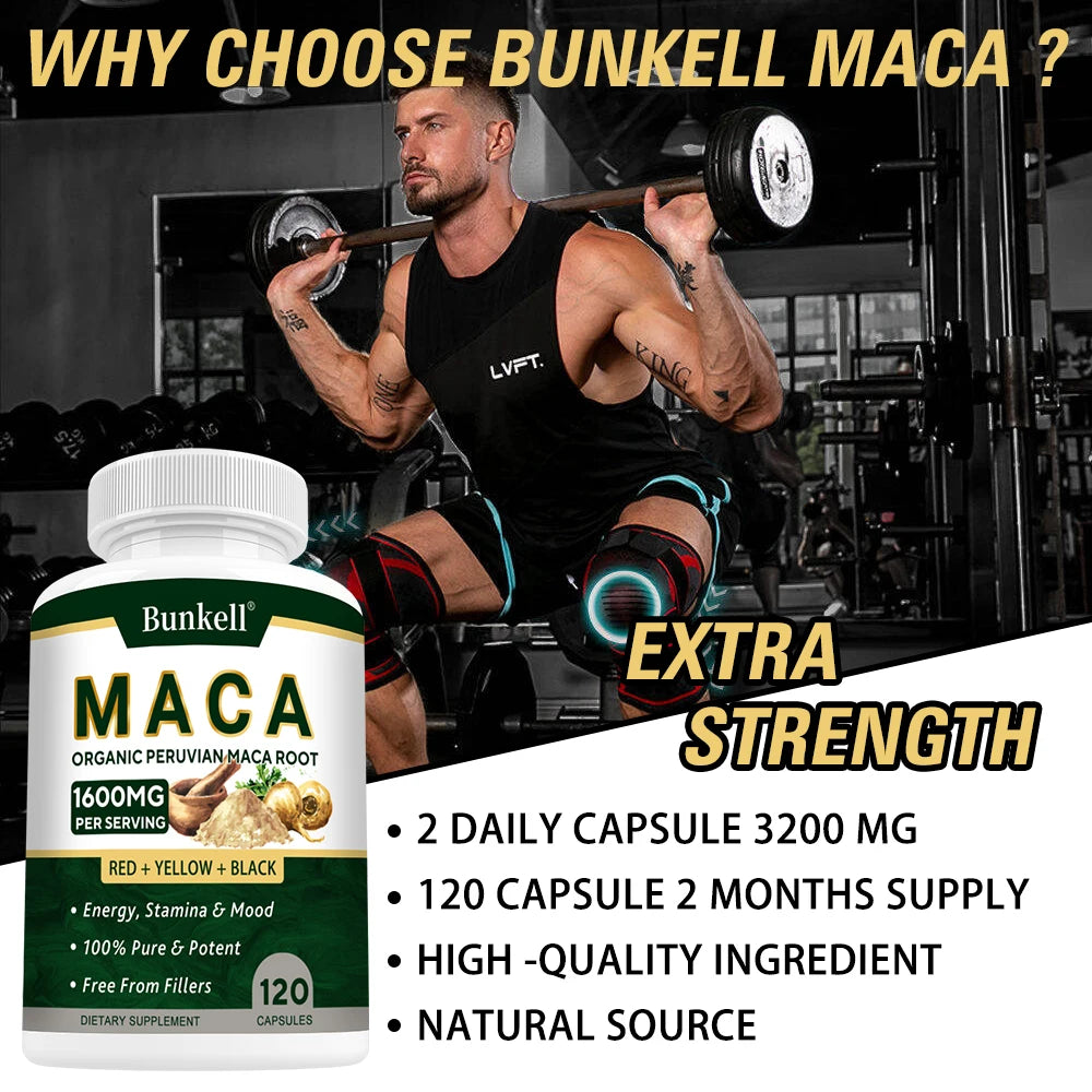 Bunkell Organic Peruvian Maca Supplement