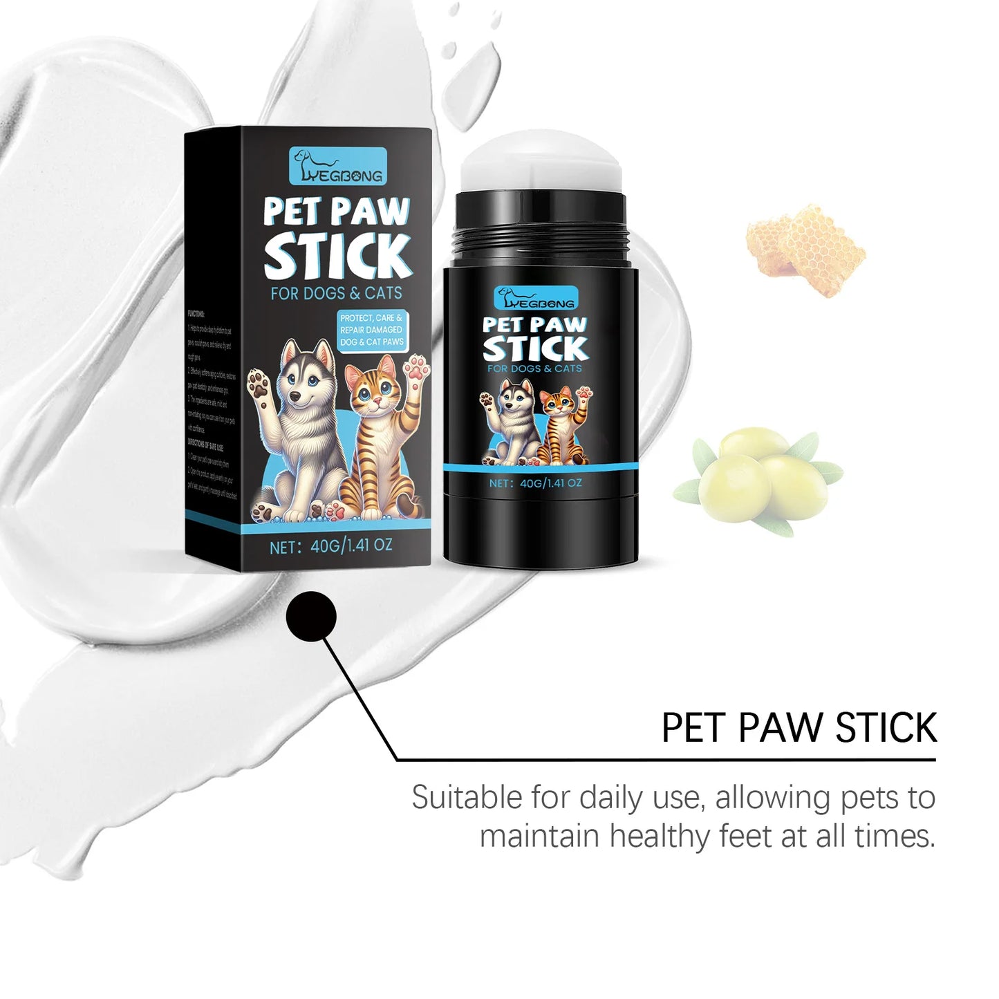 Moisturizing Pet Paw Balm Natural Formula
