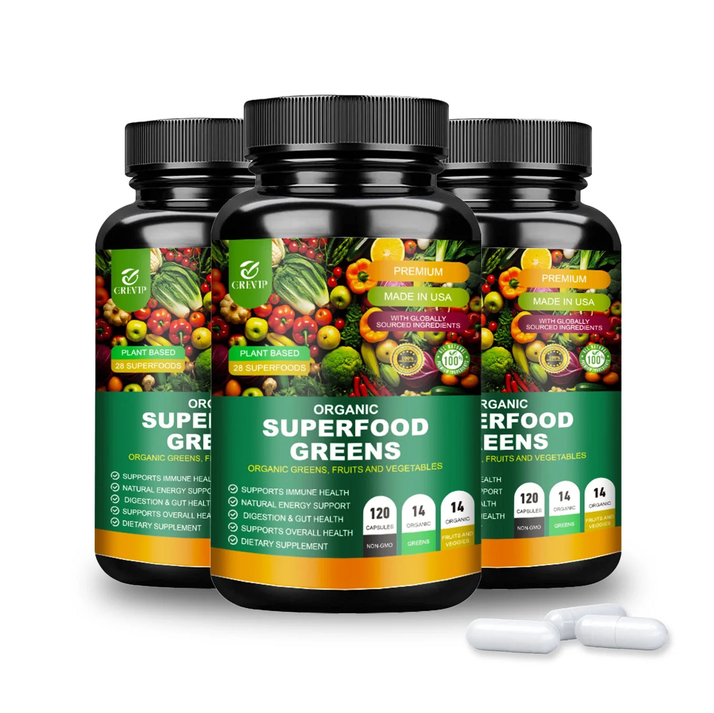 Organic Super Greens Health Supplement
