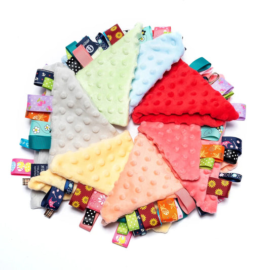 Newborn Comforting Towel Blanket with Taggies