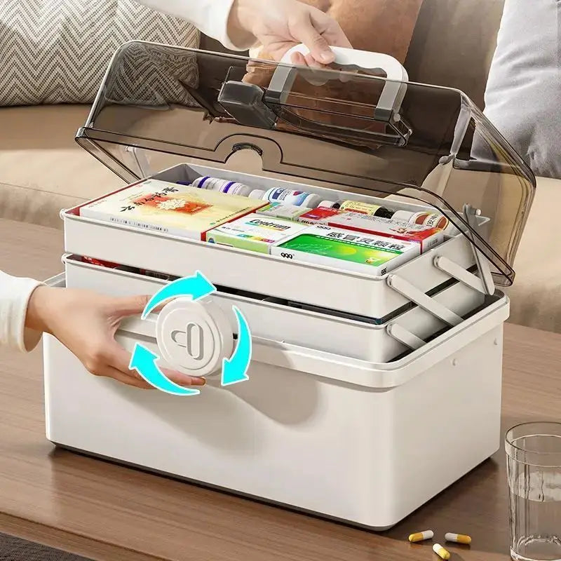 Multi-Layer Home Medicine Organizer
