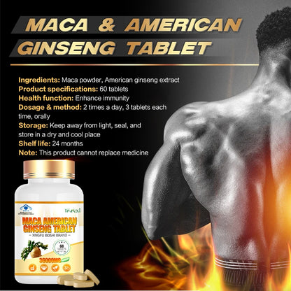 Organic Maca American Ginseng Supplement