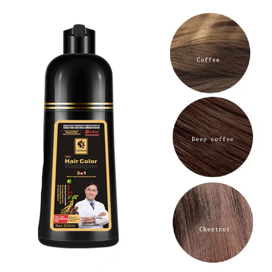 Natural Herbal Hair Color Shampoo for Gray Hair Nourishing Care