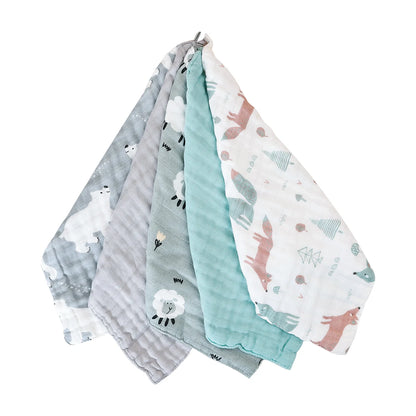 Kangobaby Bamboo Cotton Newborn Towel Set
