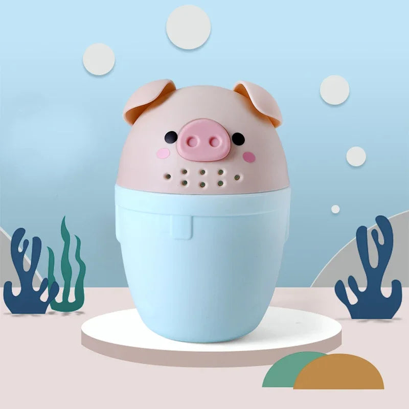 Cute Baby Piggy Shampoo Rinse Cup