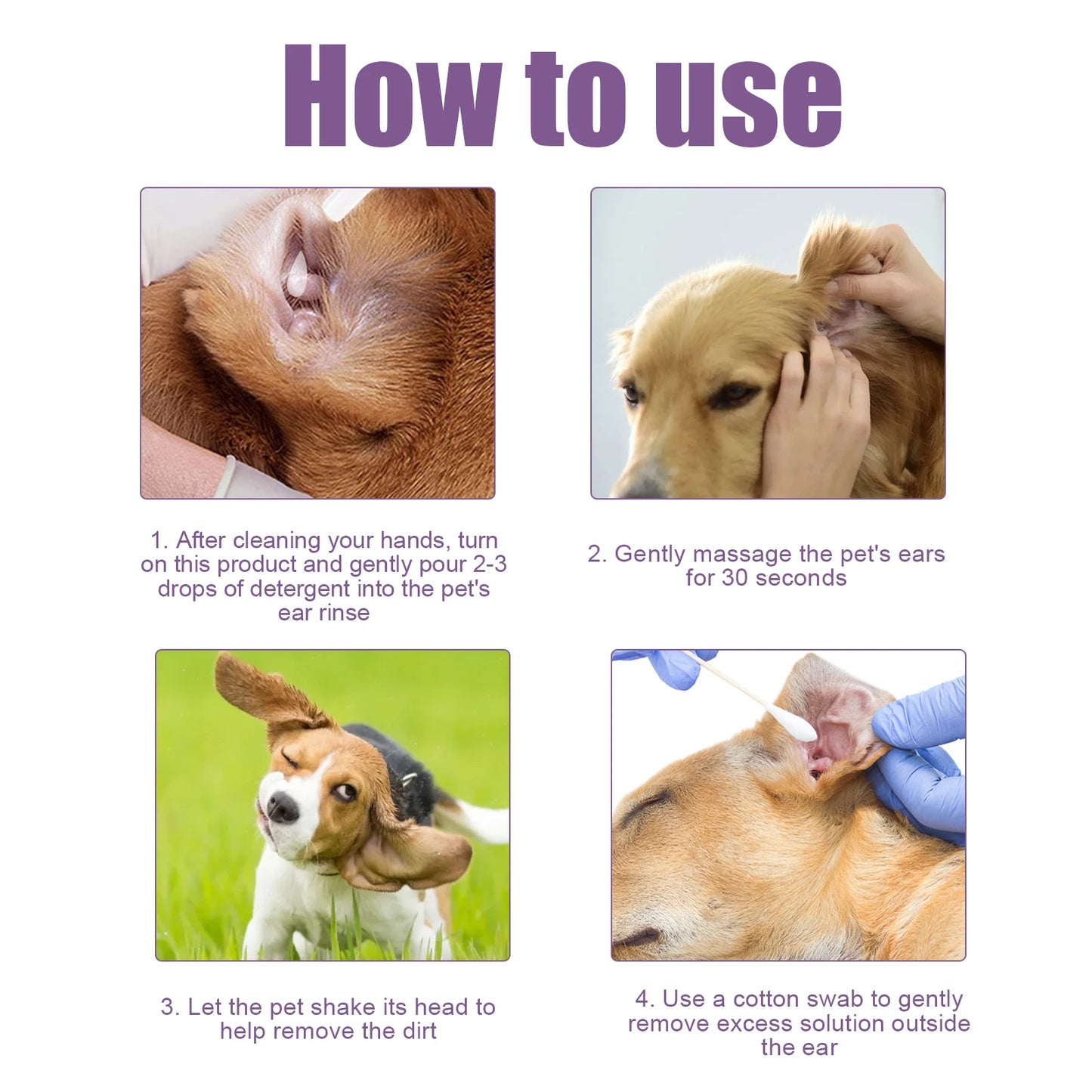 Natural Pet Ear Cleaning Solution