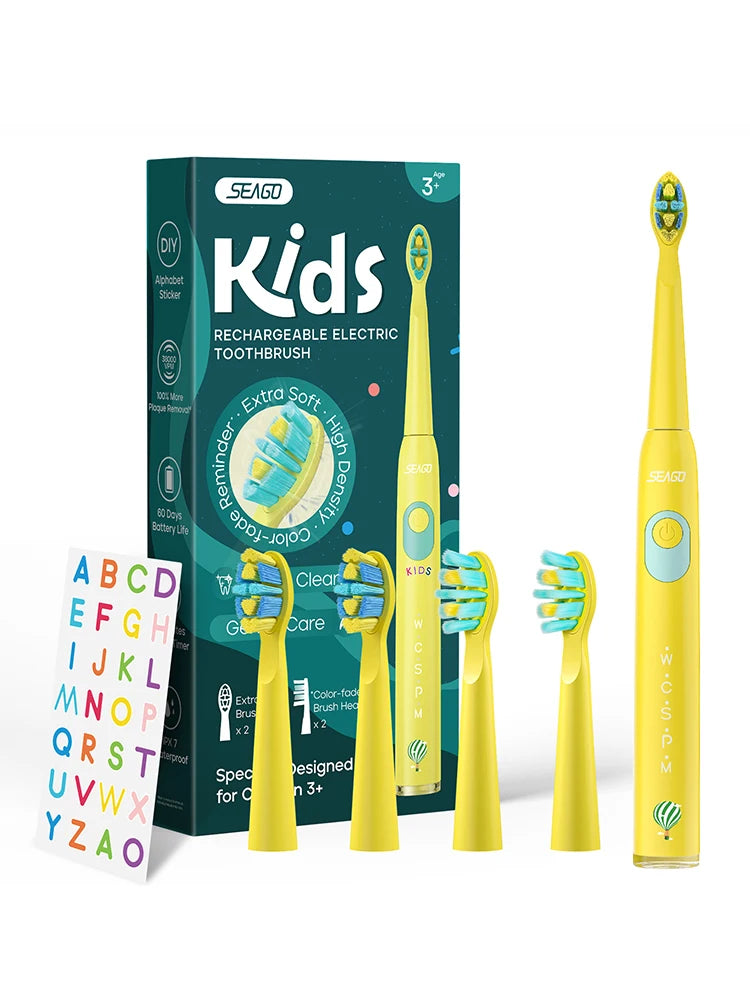 Seago Waterproof Electric Toothbrush for Children
