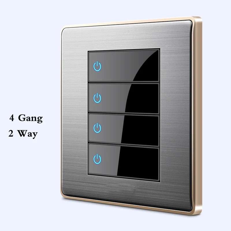 Brushed Stainless Steel Wall Switch