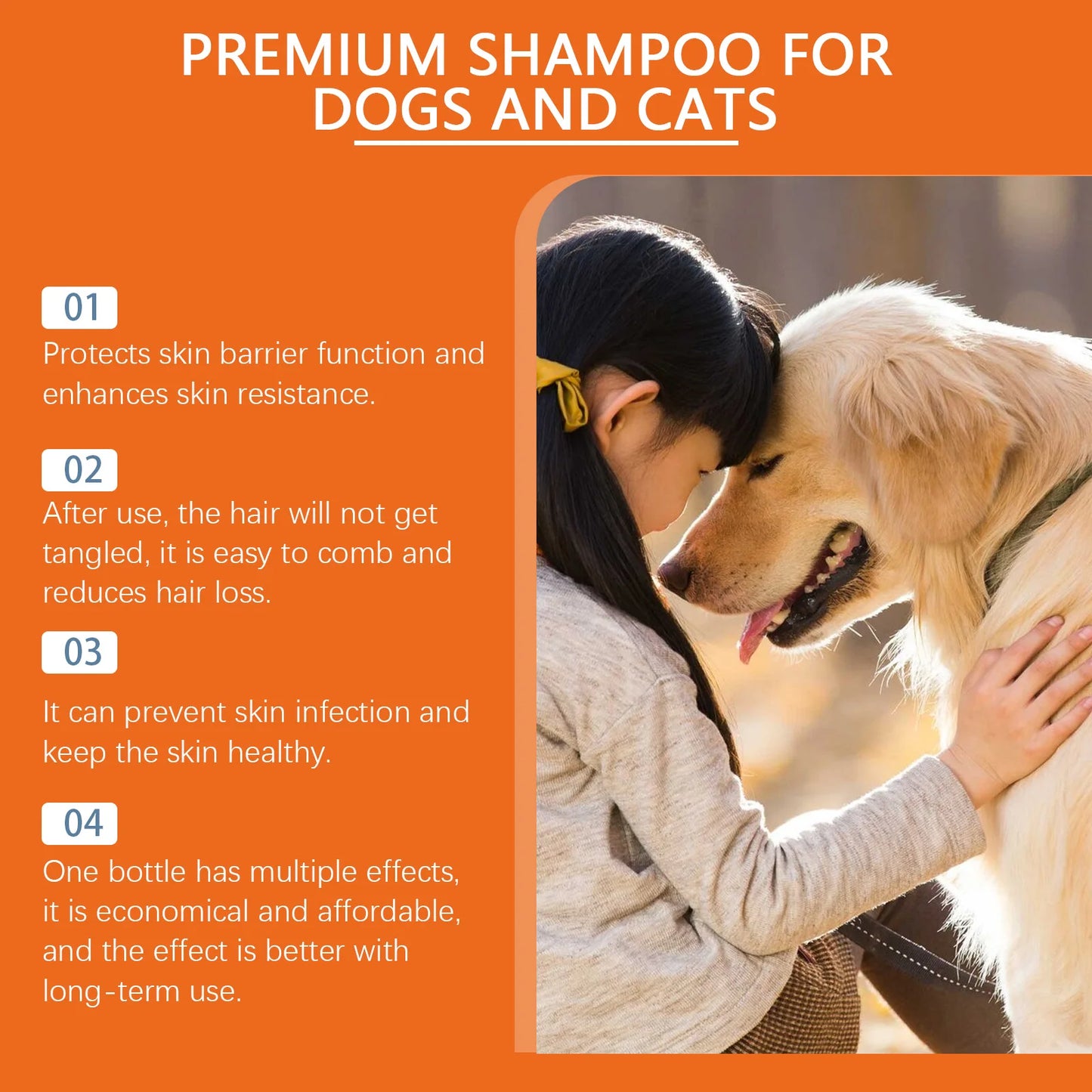 Natural Pet Shampoo for Healthy Coat