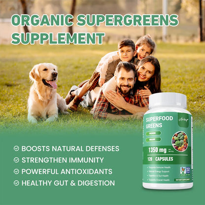 Superfood Greens Energy and Immunity Supplement