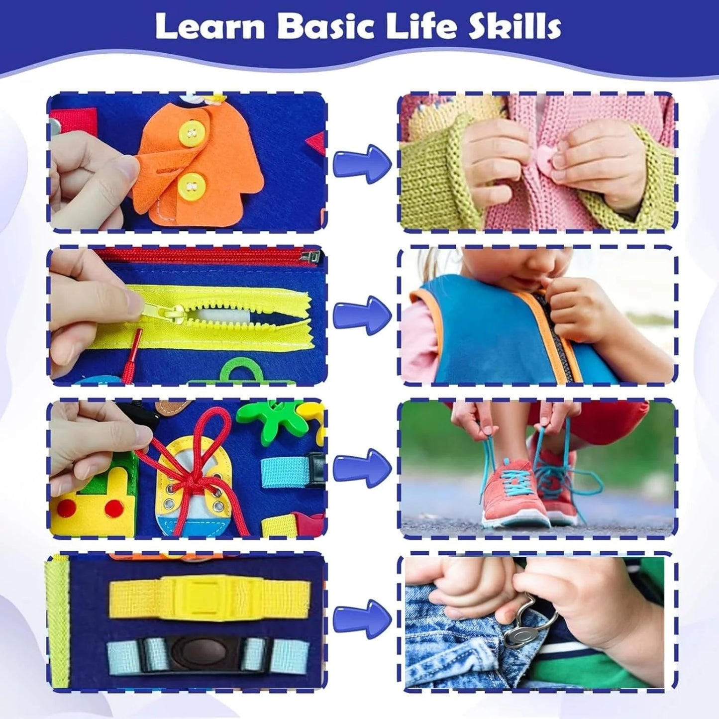 Montessori Toddler Busy Board Toy