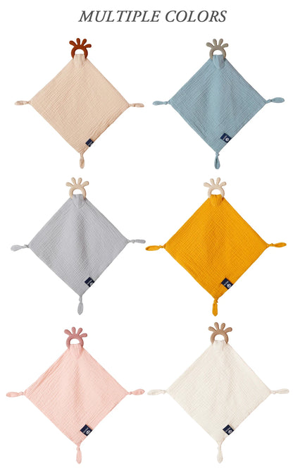Baby Soother Towel & Muslin Cotton Bib