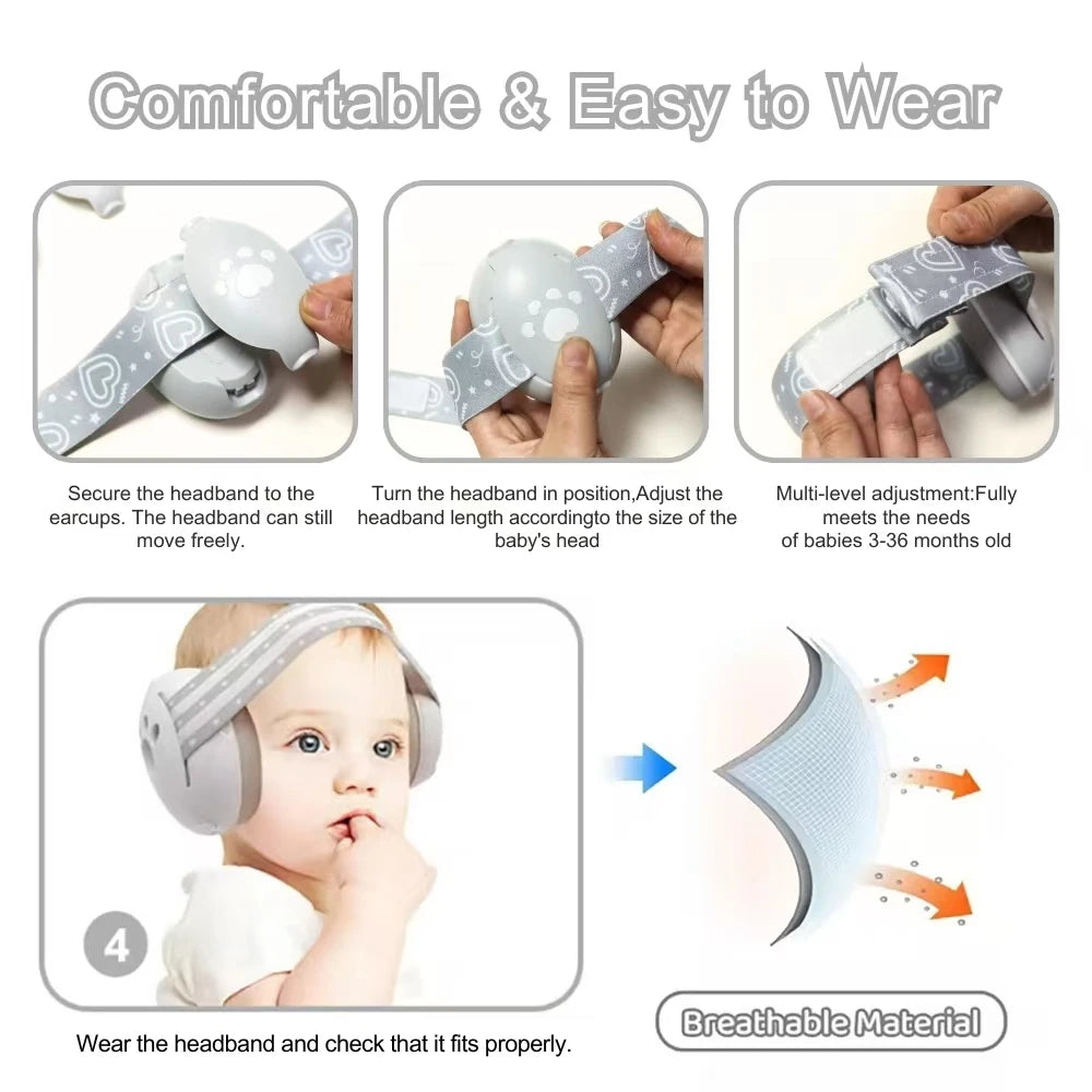 Infant Noise-Canceling Earplugs for Babies