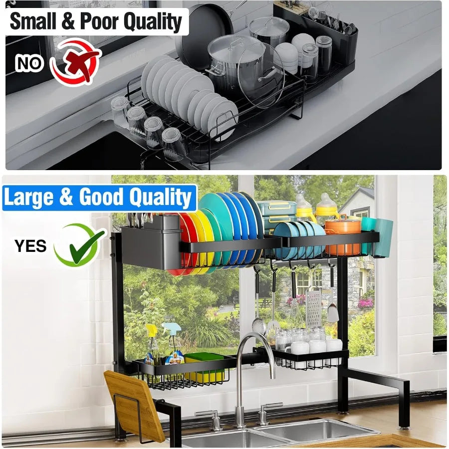 Over Sink Extendable Dish Drying Rack