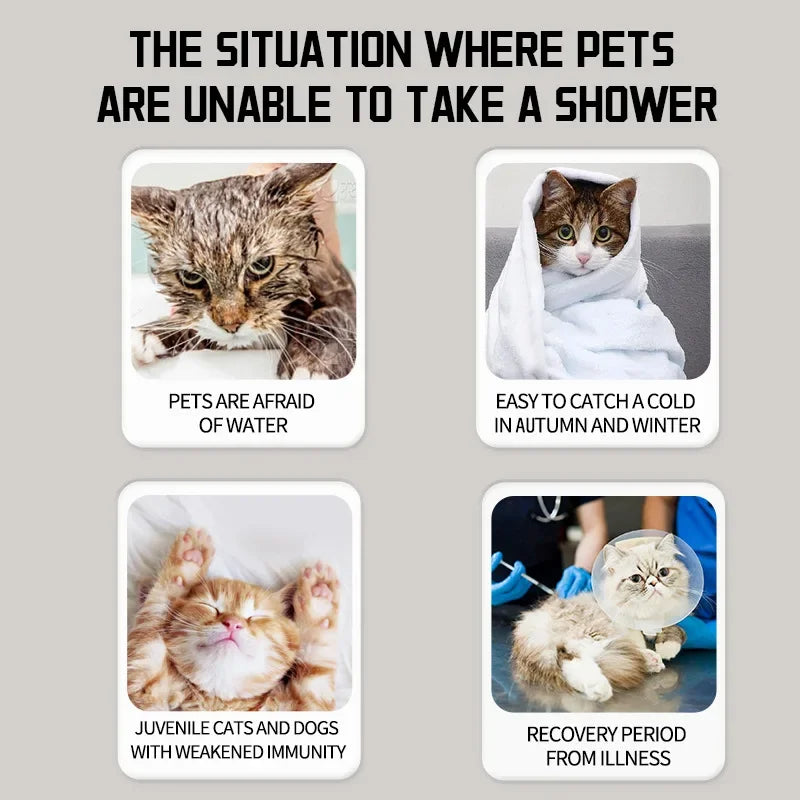Natural Waterless Pet Shampoo Foam