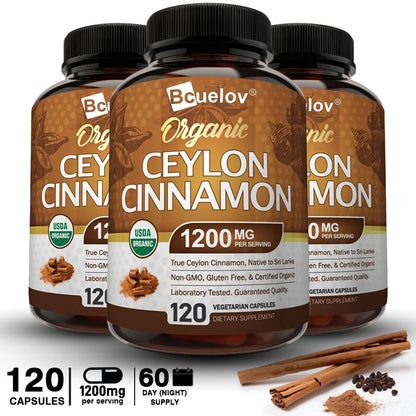 Natural Ceylon Cinnamon Supplement Capsules