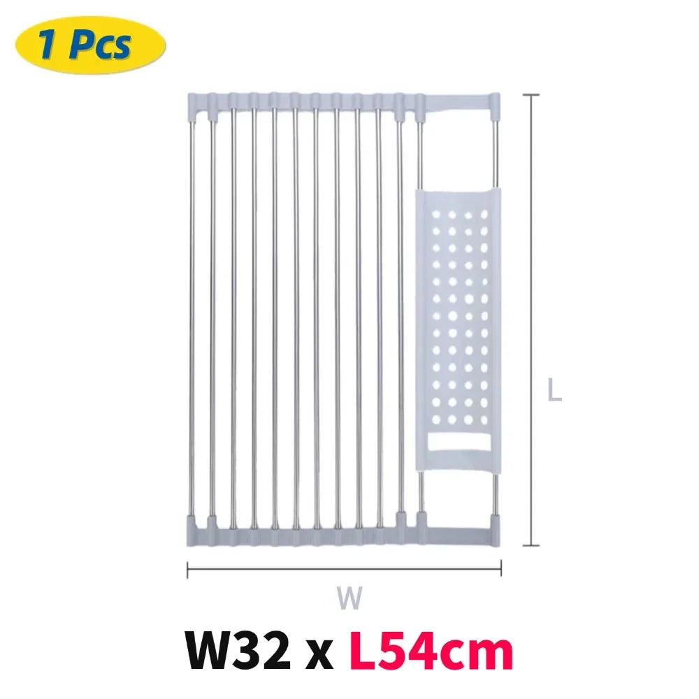 304 Stainless Foldable Dish Drying Rack