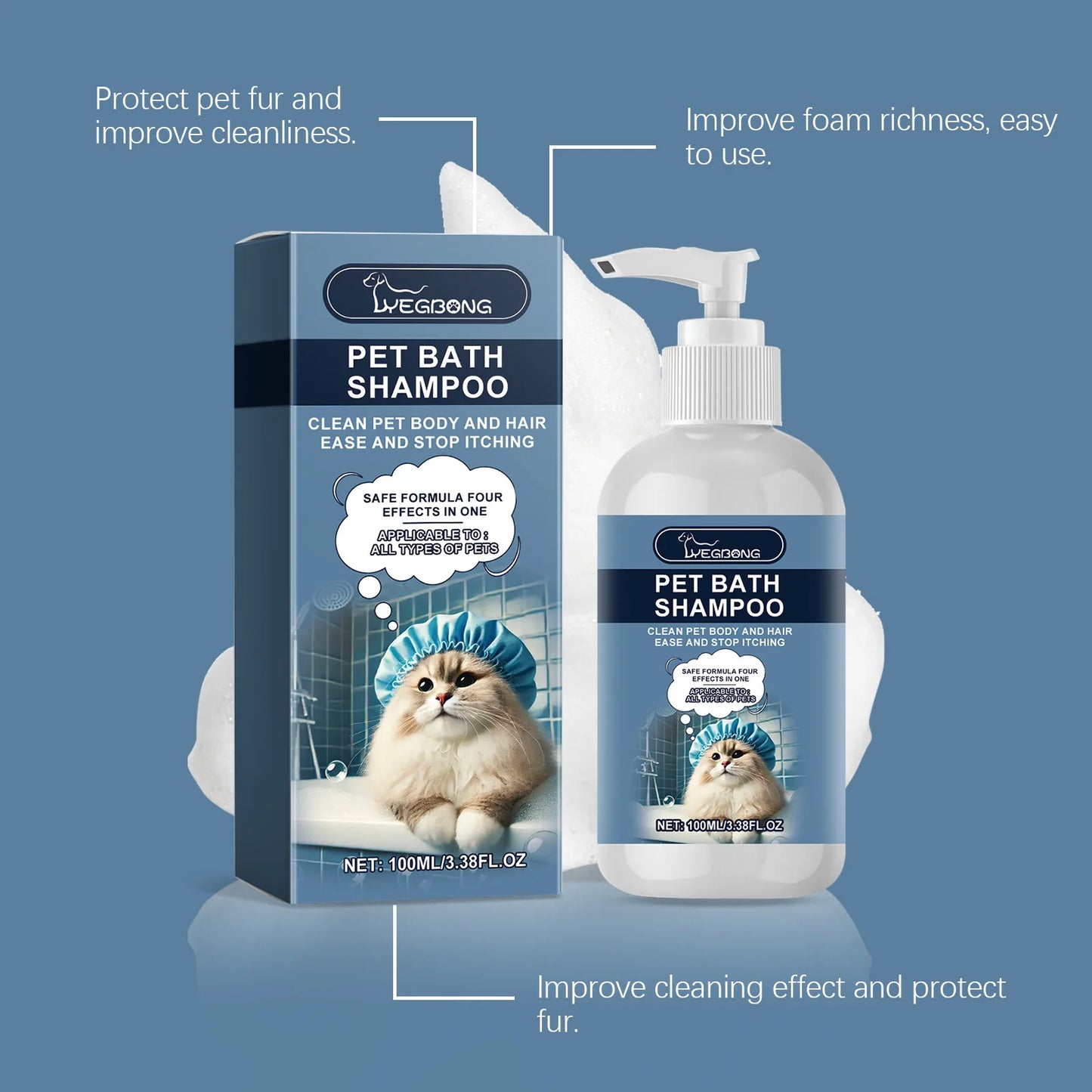 Deodorizing Shampoo for Pets Natural