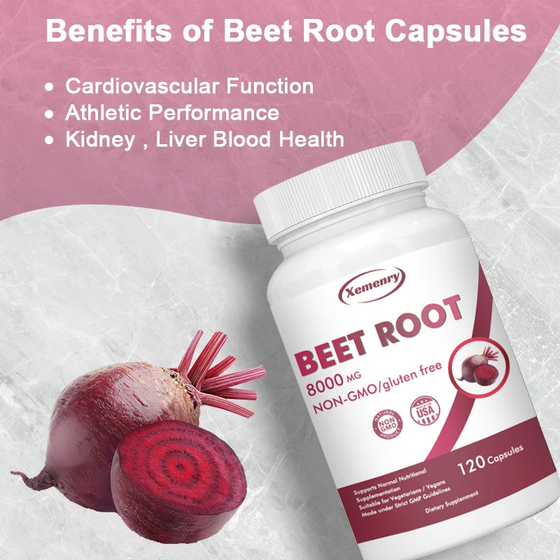 Organic Beetroot Athletic Health Capsules