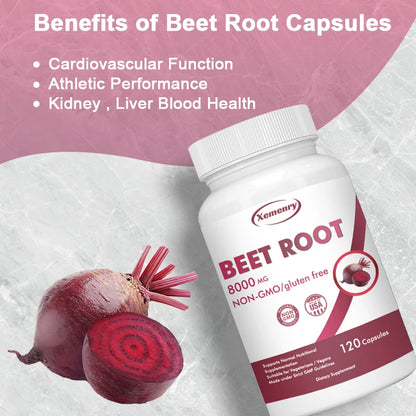 Organic Beetroot Athletic Health Capsules