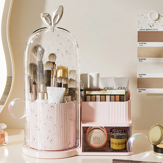 Desktop Makeup Brush Storage Shelf