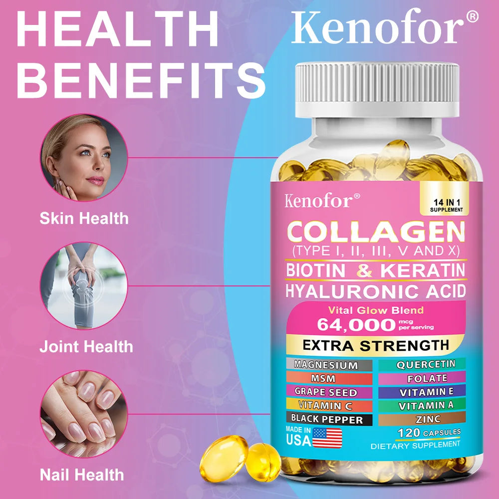 Collagen Biotin Keratin Vitamin Supplement