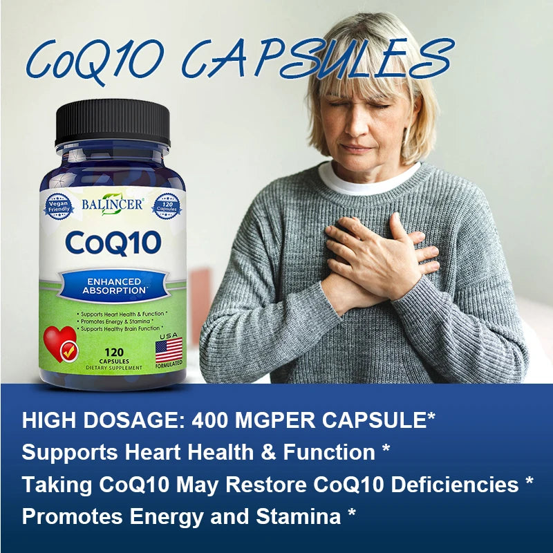 Organic CoQ10 Heart Health Capsules