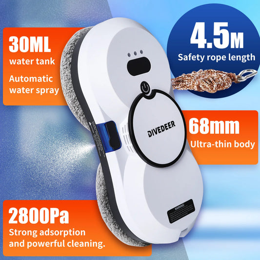 DIVEDEER Smart Window Cleaning Robot