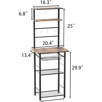 6 Tier Standing Kitchen Storage Rack