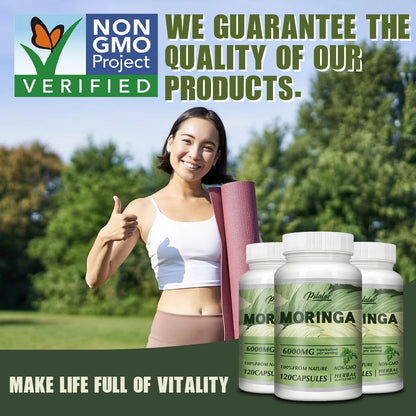 Moringa Energy Antioxidant Health Capsules