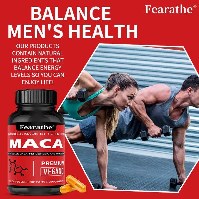 Organic Black Maca Root Energy Supplement