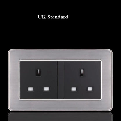 Brushed Stainless Steel Wall Switch
