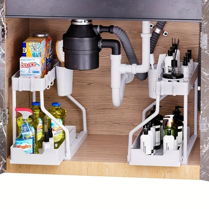 2 Tier Under Sink Storage Organizer
