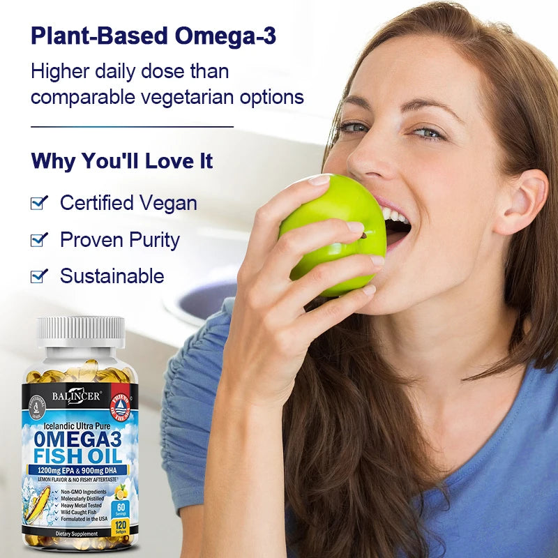 Heart Brain Health Omega-3 Supplement