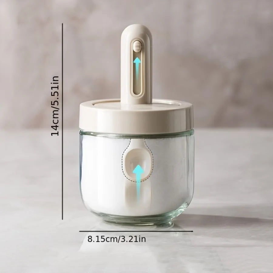 Glass Seasoning Jar with Spoon