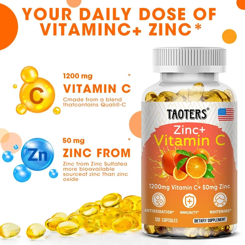 Taoters Vitamin C + Zinc Immune Support